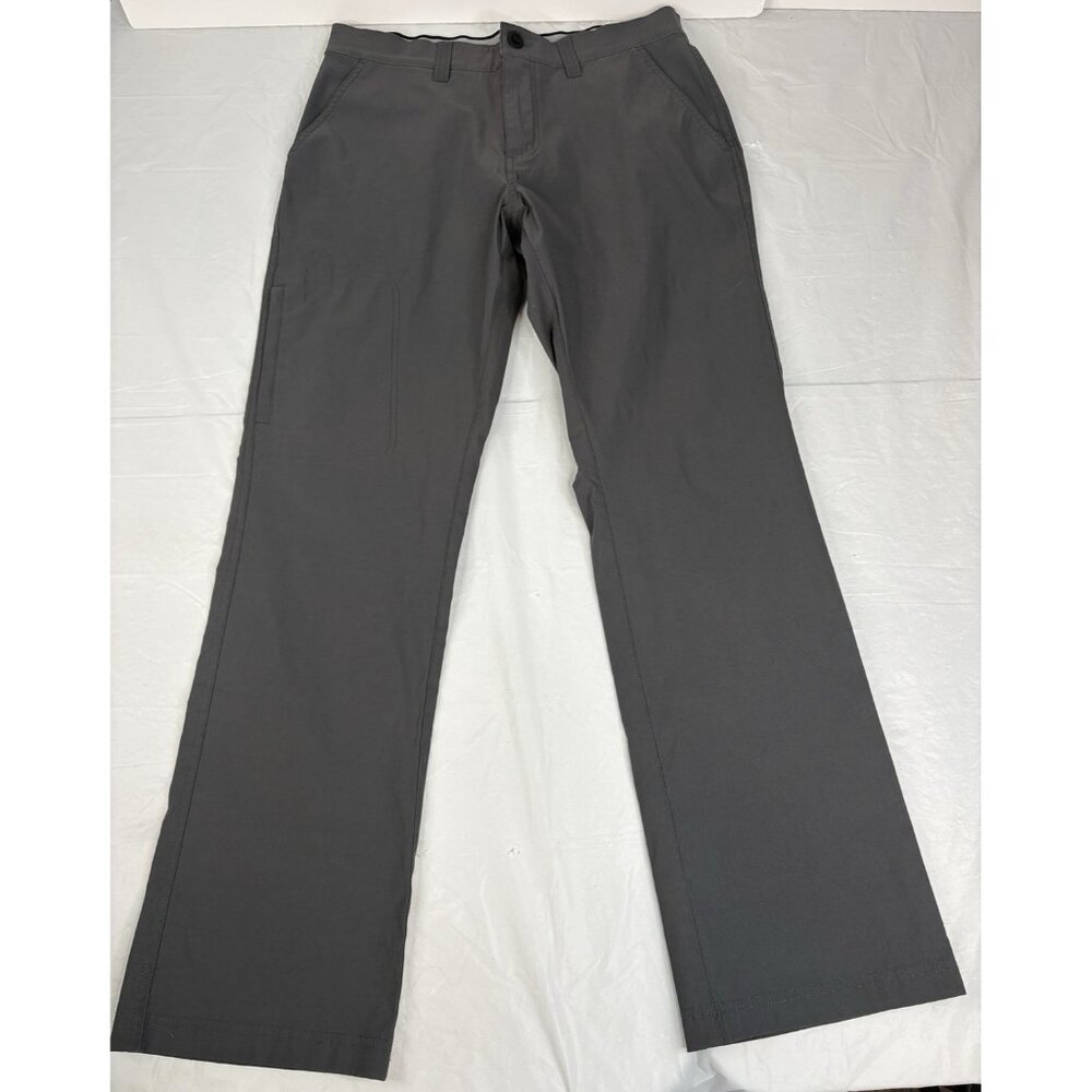 Orvis Water Resistant Tech Pants Nylon Men’s Sz 34x31 Grey Stretch 1525905